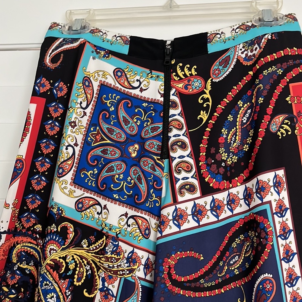 Alice + Olivia vintage-look wide leg colorful palazzo pants size 4. Like new! - Picture 6 of 8
